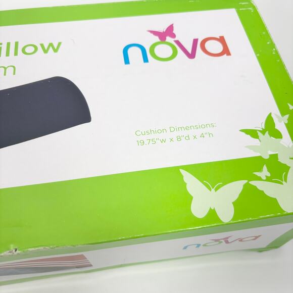 Nova Memory Foam Pillow Half Roll 19.75 Lumbar Support Office Chair Car Neck Leg - Picture 6 of 9